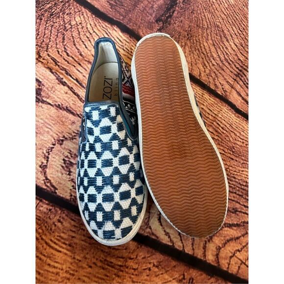 Kim & Zozi Hippie Bling Aztec Slip On Sneaker Women's Size‎ 8 Blue Tribal. - Picture 5 of 8